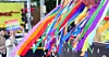 Participants march in the 17th Daegu Queer Culture Festival parade near Dongseong-ro in Jung District, Daegu, on Sept. 20. [NEWS1]