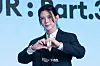 Ateez’s Yeosang poses for photos during a news conference for the release of its 12th EP, “Golden Hour: Part.3,” at Hotel Naru Seoul MGallery Ambassador in western Seoul. [DANIELA GONZALEZ PEREZ]