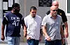 Kilmar Abrego Garcia, center, walks after he has been released from the Putnam County Jail in Cookeville, Tennessee on Aug. 22. [REUTERS/YONHAP]