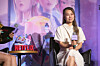 Netflix's animated film ″KPop Demon Hunters″ director Maggie Kang attends a press conference held in Yongsan District, central Seoul, on Aug. 22. [NETFLIX]