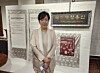 Won Bo-hyun, the artistic director of an exhibition showcasing Korean traditional crafts, speaks during an interview at the old Korean legation in Washington on Nov. 12. [YONHAP]