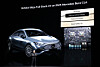 Nvidia CEO Jensen Huang introduces the Alpamayo AI model, which will be applied in the newest Mercedes-Benz CLA, during his speech at CES 2026 in Las Vegas on Jan. 6. [JOINT PRESS CORPS]