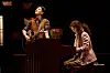 Yoon Hyung-ryul as Guy, left, and Lee Ye-eun as Girl perform a scene from the musical ″Once″ at COEX Artium in Gangnam District, southern Seoul, [SENSEE COMPANY]