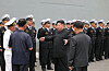 North Korean leader Kim Jong-un visited the Choe Hyon destroyer at the Nampho shipyard in South Pyongan Province on Aug. 18. the Rodong Sinmun reported on Aug. 19. [NEWS1]