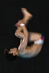Korea's Shin Jung-whi competes in the men's 10-meter platform diving semifinal during the Paris Olympics at the Aquatics Centre in Saint-Denis, France on Saturday. [AFP/YONHAP]