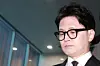 Former People Power Party leader Han Dong-hoon is seen at a press conference at the National Assembly in Yeouido, western Seoul, on Jan. 29. [YONHAP]