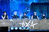 Boy band Tomorrow X Together answers questions during a showcase for the release of its fourth full-length album, “The Star Chapter: Together,” at Kyung Hee University Grand Peace Palace in eastern Seoul on July 21. [DANIELA GONZALEZ PEREZ]