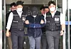A man leaves the Yongin Dongbu Police Station in Yongin, Gyeonggi, on April 17 to attend a court hearing. [YONHAP]