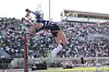 AB Hernandez, a transgender student at Jurupa Valley High School, competes in the high jump at the California high school track-and-field championships in Clovis, California on May 31. [AP/YONHAP]