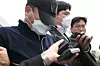 A man leaves the Yongin Dongbu Police Station in Yongin, Gyeonggi, on April 17 to attend a court hearing. [NEWS1]