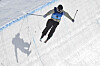 Lee Seung-hun takes part in a freeski halfpipe training session during the 2025 Asian Winter Games in Yabuli, China on Feb. 7. [AFP/YONHAP]