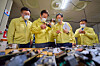 President Lee Jae Myung inspects recovery equipment at the National Information Resources Service (NIRS) in Daejeon on Oct. 10. [PRESIDENTIAL OFFICE]