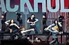 Girl group IVE performs the lead track “Blackhole” during a showcase for the release of its second full-length album, “Revive+,” at Yes24 Live Hall in eastern Seoul on Feb. 23. [DANIELA GONZALEZ PEREZ]