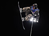 Lee Chae-un competes in the men's halfpipe qualification at the Winter Olympics at Livigno Snow Park in Livigno, Italy, on Feb. 11. [YONHAP]