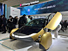 Visitors look at Aptera solar-powered car at LG Energy Solution's booth at the InterBattery 2025 at Coex, southern Seoul, on March 5. [SARAH CHEA]