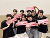 Younite poses for photos after its first concert, ″Youniverse: Connected,″ held in western Seoul on April 19 and 20. [BRAND NEW MUSIC]