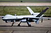 A U.S. Air Force MQ-9 Reaper is parked at Rafael Hernandez Airport in Aguadilla, Puerto Rico on Nov. 17. [REUTERS/YONHAP]