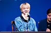 Nunew Chawarin answer reporters’ questions during a press event for the release of his single “Leave Me With Your Love” at the Raum Convention Center in southern Seoul on Sept 29. [DANIELA GONZALEZ PEREZ]