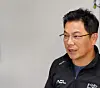 Jim Hwang, founder and CEO of golf tech startup AGL, speaks during an interview at the company's office in Gwangjin District, eastern Seoul. [JOONGANG ILBO]