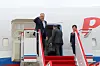 Russian Foreign Minister Sergey Lavrov departs North Korea on July 13, seen off by North Korean Foreign Minister Choe Son-hui at Wonsan Kalma Airport, the Rodong Sinmun reported on July 14. [NEWS1]