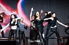 Girl group IVE performs the lead track “Blackhole” during a showcase for the release of its second full-length album, “Revive+,” at Yes24 Live Hall in eastern Seoul on Feb. 23. [DANIELA GONZALEZ PEREZ]