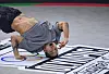 Kim Hong-yul, better known as Hong 10, competes during the B-boy round robin at the Olympic Qualifier Series in Budapest, Hungary, on June 23. [XINHUA/YONHAP]