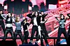 Girl group IVE performs the lead track “Blackhole” during a showcase for the release of its second full-length album, “Revive+,” at Yes24 Live Hall in eastern Seoul on Feb. 23. [DANIELA GONZALEZ PEREZ]