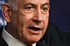 Israeli Prime Minister Benjamin Netanyahu gives a press conference in Jerusalem on May 21, 2025. Netanyahu said on May 21 that he was ready for a ″temporary cease-fire″ to guarantee the return of hostages held in Gaza, of whom 20 are ″certainly″ alive. [AFP/YONHAP]