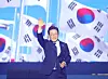 Pictured is President-elect Lee Jae-myung on April 27, after being nominated as the party’s presidential candidate. [YONHAP]