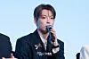Boy band Ateez answers questions during a news conference for the release of its 12th EP, “Golden Hour: Part.3,” at Hotel Naru Seoul MGallery Ambassador in western Seoul. [DANIELA GONZALEZ PEREZ]