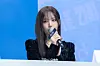 IVE’s Liz answers questions during a showcase for the release of the group’s second full-length album, “Revive+,” at Yes24 Live Hall in eastern Seoul on Feb. 23. [DANIELA GONZALEZ PEREZ]