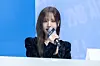 IVE’s Liz answers questions during a showcase for the release of the group’s second full-length album, “Revive+,” at Yes24 Live Hall in eastern Seoul on Feb. 23. [DANIELA GONZALEZ PEREZ]