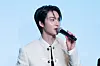 Boy band Ateez answers questions during a news conference for the release of its 12th EP, “Golden Hour: Part.3,” at Hotel Naru Seoul MGallery Ambassador in western Seoul. [DANIELA GONZALEZ PEREZ]