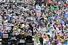 Rallies supporting, left, and opposing the Constitutional Court's decision to remove Yoon Suk Yeol as the president of Korea are held in central Seoul on April 5. [YONHAP]