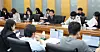 Education Minister Choi Kyo-jin talks to university student council presidents on Dec. 30, 2025 to discuss how students feel about tuition increases. The Education Minister met with students again on Jan. 13 to hear updates on how tuition deliberation committees are operating at each university. [YONHAP]