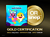 The single “Baby Shark” earned a gold certification from French record organization Syndicat National de l'Edition Phonographique. [THE PINKFONG COMPANY]