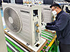 Samsung Electronics runs its air conditioner production line at full capacity on April 2 to meet rising demand. [NEWS1]