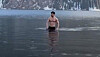 A video of Pavel Durov, the Russian founder and CEO of the messaging platform Telegram, swimming in a lake inside a national park in Kazakhstan [SCREEN CAPTURE]