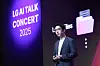 Lee Hong-lak, co-director of the LG AI Research and chief AI scientist, introduces LG's Exaone ecosystem during the “AI Talk Concert 2025” held at LG Science Park in Magok, Gangseo District, western Seoul, on July 22. [LG]
