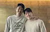 Son Heung-min, left, and Lee Kang-in pose together in a photo posted on Son's official Instagram account on Wednesday. [NEWS1]