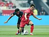 Korea's Lee Jae-sung, right, vies for the ball during a friendly against the United States at Sports Illustrated Stadium in New Jersey on Sept. 6. [YONHAP]
