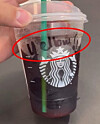 The word “yellow” is written in English on a cup served to a Korean customer at a Starbucks store in California. [SCREEN CAPTURE]