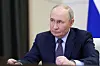 Russian President Vladimir Putin chairs a meeting of the Council on Russia's language policy via video link at the Novo-Ogaryovo state residence outside Moscow, Russia on June 5, 2025. [REUTERS/YONHAP]