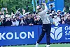 Kim Hyo-joo hits a shot during the Aramco Korea Championship at New Korea Country Club in Goyang, Gyeonggi on May 11. [YONHAP]