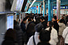 Passengers crowd a platform at Sindorim Station in southwestern Seoul on Thursday. [YONHAP]