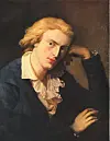 German playwright, poet, philosopher and historian Friedrich Schiller (1759-1805). Portrait by Anton Graff.