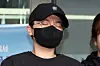 Jeon Cheong-jo heads to the prosecutors from Songpa Police Station in southern Seoul on Nov. 10, 2023. [YONHAP]