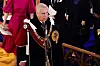 Britain's Prince Andrew, Duke of York leaves after attending the coronations of Britain's King Charles III and Britain's Camilla, Queen Consort, at Westminster Abbey in central London on May 6, 2023. [AFP/YONHAP]