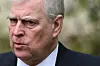 Britain's Prince Andrew, Duke of York reacts as he leaves St. George's Chapel, in Windsor Castle, after attending the Easter Mattins Service, on March 31, 2024. [AFP/YONHAP]