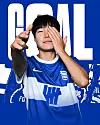 Brimingham City forward Lee Geum-min scores her first and second goals for her side in the club's 4-0 win over Portsmouth in the Women’s Championship on Sunday. [SCREEN CAPTURE]